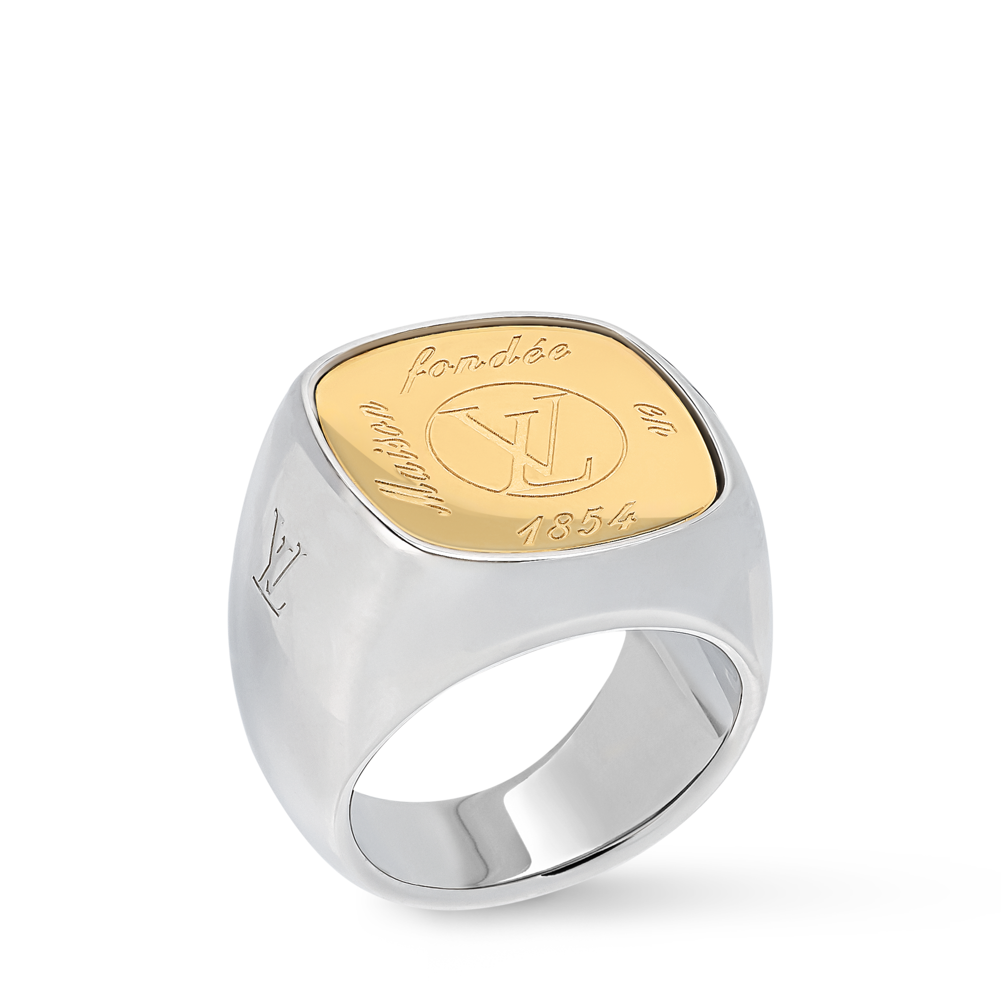 LV Signet Ring - Luxury S00 Silver | LOUIS VUITTON
